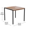 Flash Furniture Patio Set-35" Table-2 Chairs-Teal Umbrella-Base XU-DG-810060062-UB19BTL-GG